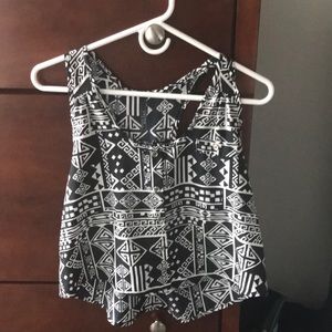 Black and white crop top from 311!